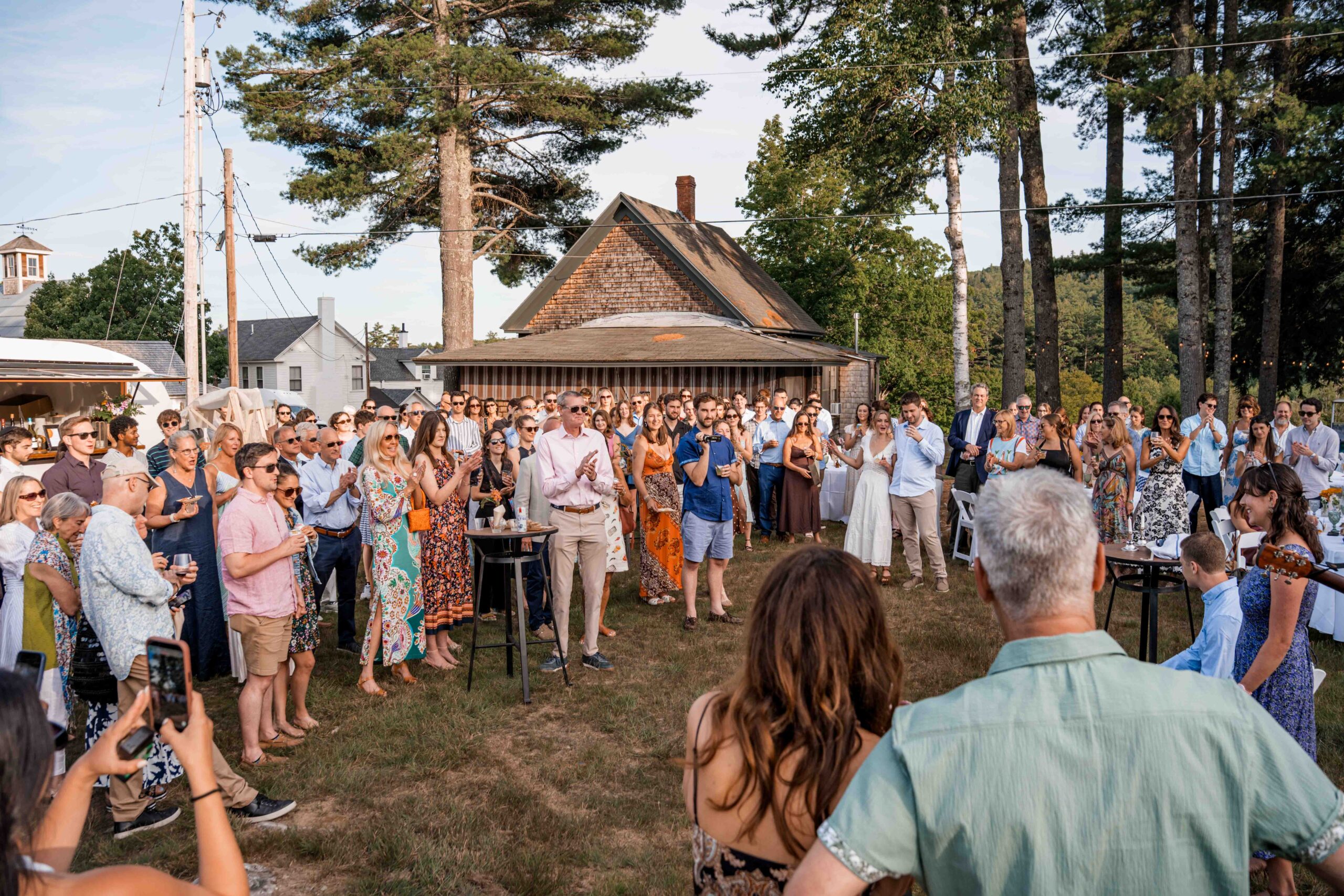 A wedding pre-party at The Preserve at Chocorua in Tamworth, New Hampshire