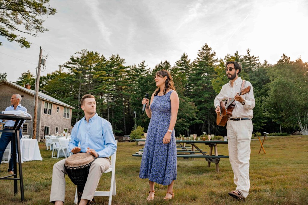 A wedding pre-party at The Preserve at Chocorua in Tamworth, New Hampshire
